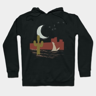 Lispe Moonlight Desert Serenade Hoodie